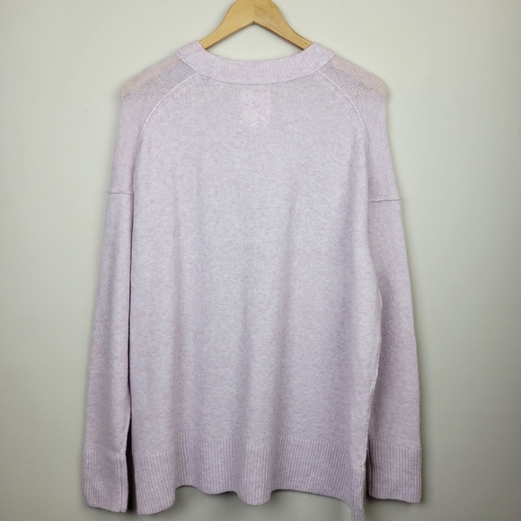 Aerie Unreal Sweater in Lavender Dawn Size S Oversized Drop-Shoulder Cozy Comfy - Picture 8 of 10